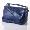 Loewe, Navy Calfskin Medium Puzzle Bag