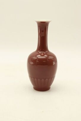 A Chinese Jingdezhen Langyao 'Red Chrysanthemum' Vase