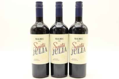 (3) 2021 Santa Julia Malbec, Mendoza, Argentina