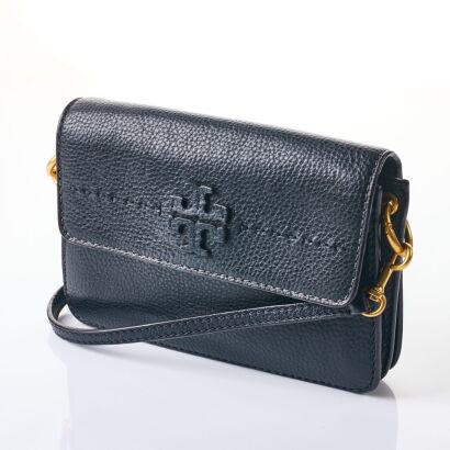 Tory Burch Leather McGraw Crossbody Flap Bag