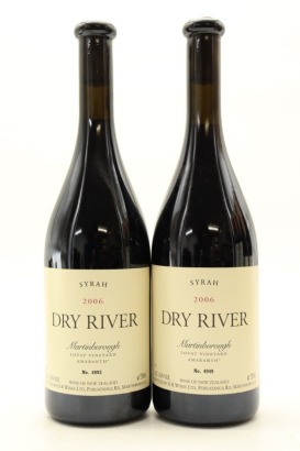 (2) 2006 Dry River Lovat Vineyard Amaranth Syrah, Martinborough