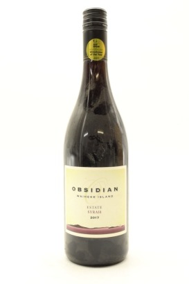 (1) 2017 Obsidian Estate Syrah, Waiheke Island