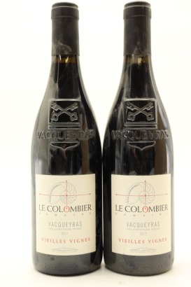(2) 2017 Les Vignobles Mourre Domaine Le Colombier Vacqueyras Vieilles Vignes, Rhone