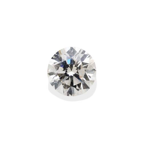 A loose 3.06 carat diamond, round brilliant cut. Accompanied by a JVC Valuers Report, Number 1510221/1 stating G Colour, VS2 clarity and a Gem Studies Report Laboratory Diamond Grading Report number AA57790, stating I colour, VS2 clarity.  