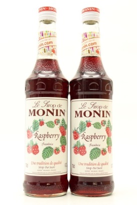 (2) Monin Sirop de Framboise - Raspberry Syrup, France, 700ml