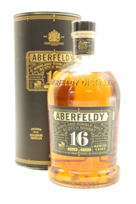 (1) Aberfeldy 16 Year Old Single Malt Scotch Whisky, 40% ABV, 1000ml (GB)