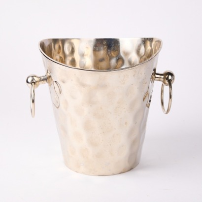 A Hammered Metal Champagne Bucket