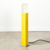 A Wade Clear Cast Glass Yellow Floor Light