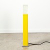 A Wade Clear Cast Glass Yellow Floor Light - 3