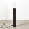 A Wade Clear Cast Glass Black Floor Light - 3