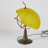 A Rare Copper Plated Steel Stephane Rondel Lamp
