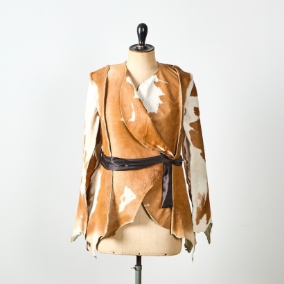 A WORLD Brand Cowhide Jacket on Vintage French Mannequin