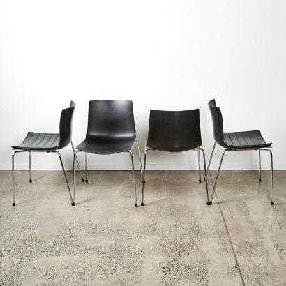 A Set of Four Arper Chairs by Lievore Altherr Molina