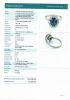 14ct White Gold, Modern, 2.20ct Sapphire / .31ct Diamond Ring - 2