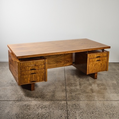 A Danish Rosewood Executive Desk by Lysgaard Mobler