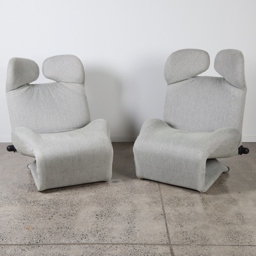 A Pair of Wink Chairs by Toshiyuki Kita for Cassina