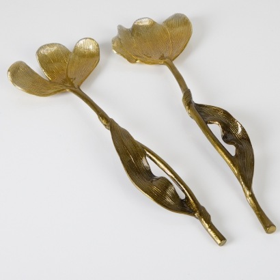 A Pair of Michael Aram Tulip Salad Servers