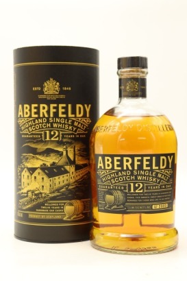 (1) Aberfeldy 12 Year Old Single Malt Scotch Whisky, 40% ABV, 1000ml (GB)