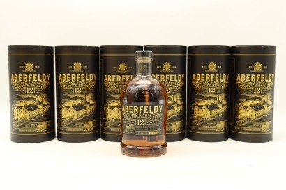 (6) Aberfeldy 12 Year Old Single Malt Scotch Whisky, 40% ABV, 1000ml (GB)