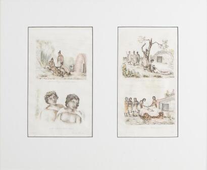 Depictions from Voyage Picturesque Autour du Monde by Louis Auguste de Sainson