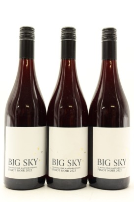 (3) 2022 Big Sky Te Muna Road Pinot Noir, Martinborough