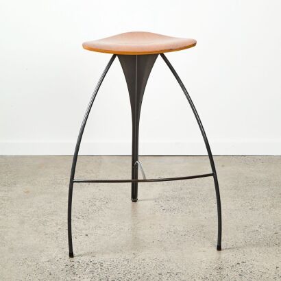 A Tall Gary Hunt Crisp Bar Stool by Brilliant Studio