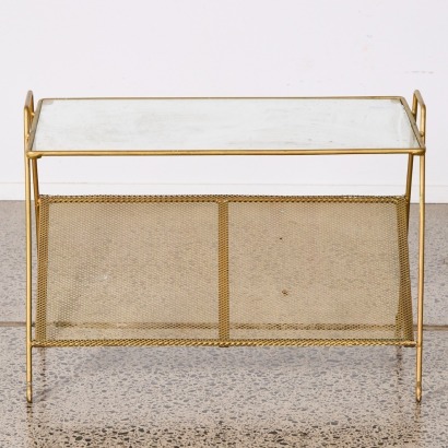 A Vintage Art Deco Style Glass Topped Coffee Table
