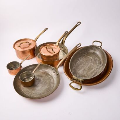 A St Clair Set of Copper Kitchenware