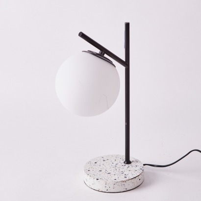 A MCM Lamp With Stone Base
