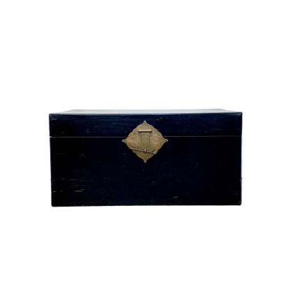 A Chinese Black Paint Storage Box