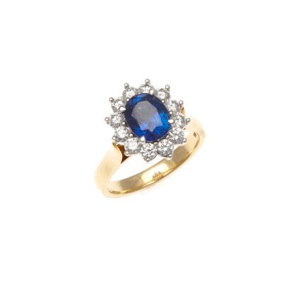 18ct Sapphire and Diamond Ring