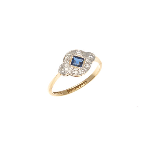 18ct Sapphire and Diamond Ring