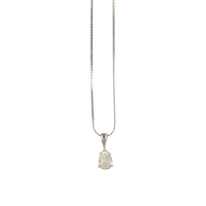 14ct Pear Shape Diamond Pendant