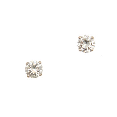 14ct White Gold Diamond Studs