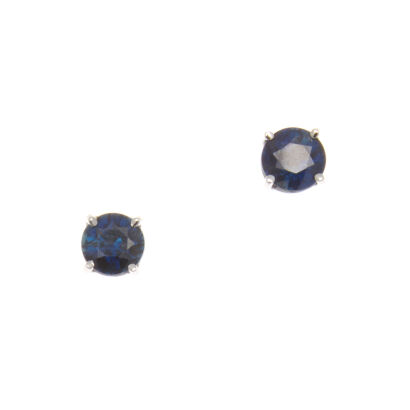 18ct White Gold Sapphire Stud Earrings