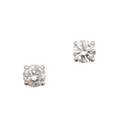 18ct White Gold Diamond Studs