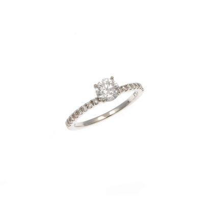 14ct White Gold Diamond Ring