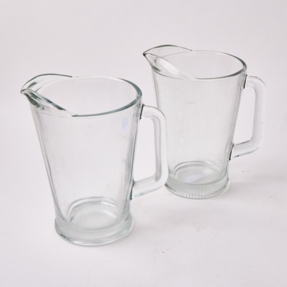 A Pair Of Large Glass Water Jugs