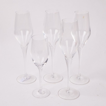 Aset Of Six Oberglas Champagne Glasses (New) Made in Germany