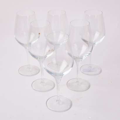 A Set Of Six Oberglas White Wine Glasses (New) Made in Germany