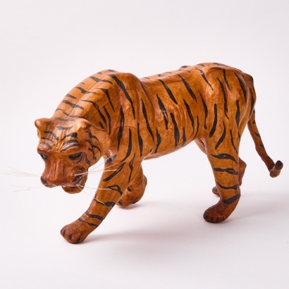 A Leather Tiger Ornament