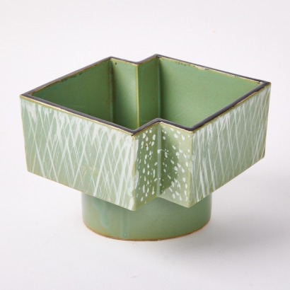 A Sage Ikebana Vase
