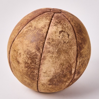 A Vintage Leather Medicine Ball