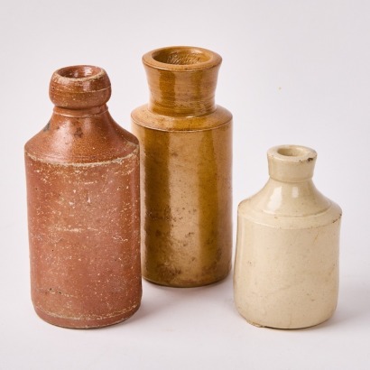 A Collection of Three Ink Bottles