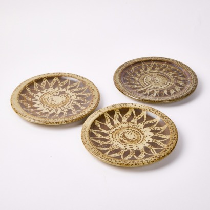 A Set of Three Mirek Smisek Small Plates