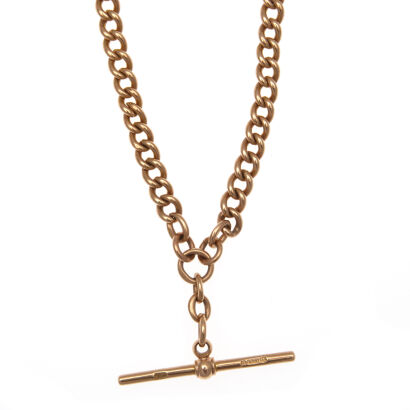 9ct Rose Gold Victorian Fob Chain