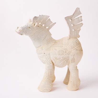 A Salt Glaze Fiona Tunncliffe Patchwork Horse