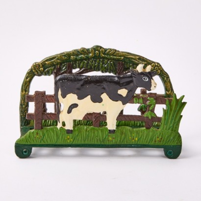 A Cast Iron Country Side Letter Holder