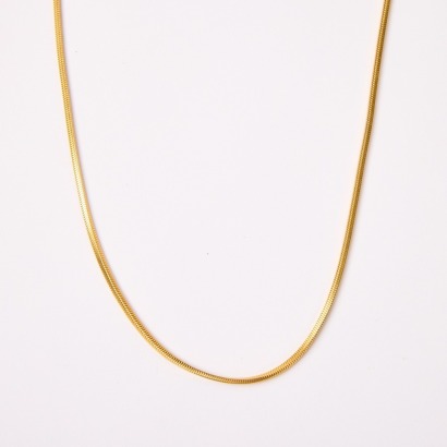 A Vintage Gold Tone Snake Chain