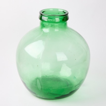 A Large Green Glass Bottle